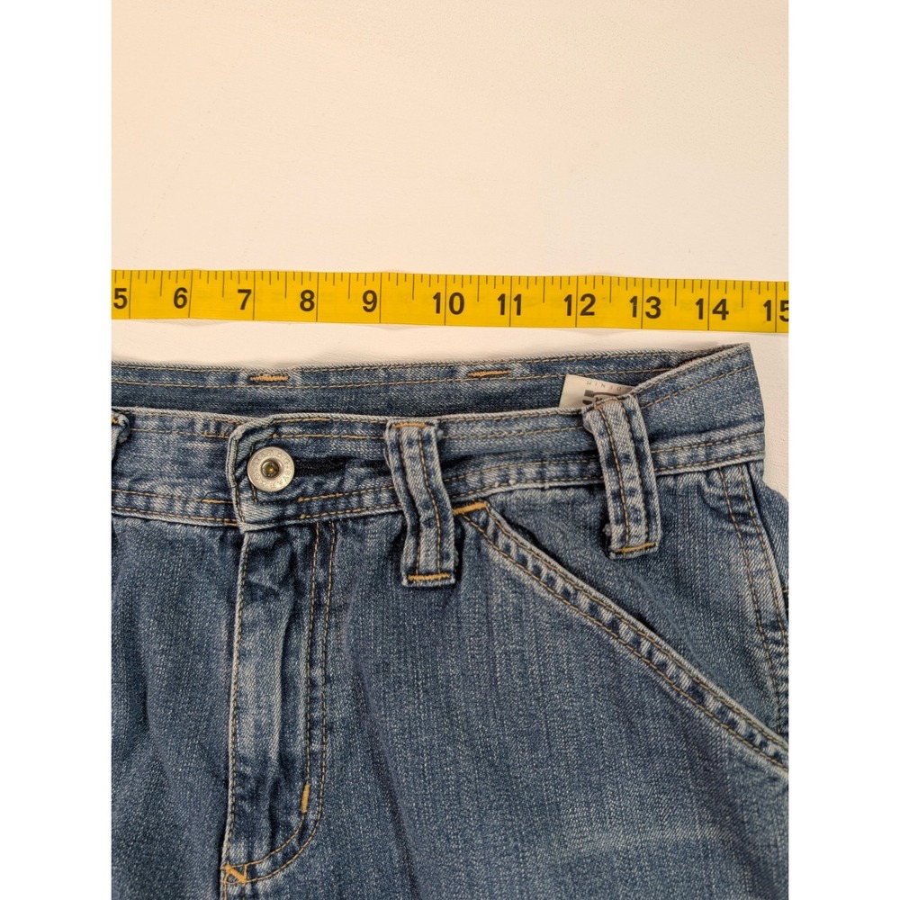 G-Star Raw Denim Shortcut Comwood Jeans Blue Flared Leg Mens 30x32 Y2K - Picture 7 of 13